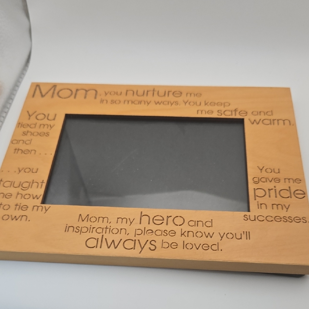 Mom Appreciation wooden photo frame